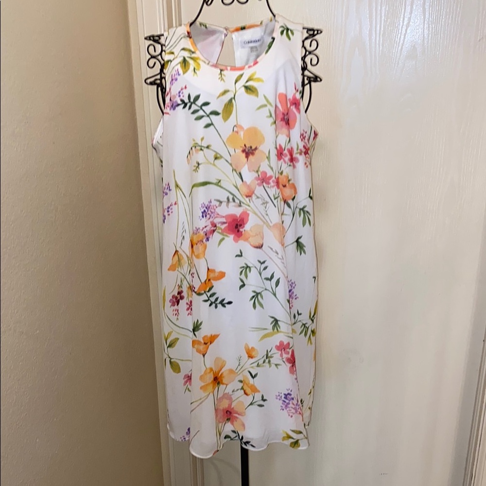 Calvin Klein Floral Sleeveless Dress